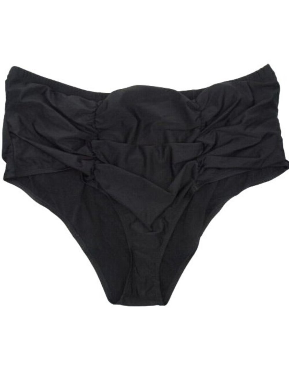 Torrid Women's Bikini Bottom Swimsuit Plus Size 5X Black High Waist Swim Bottom